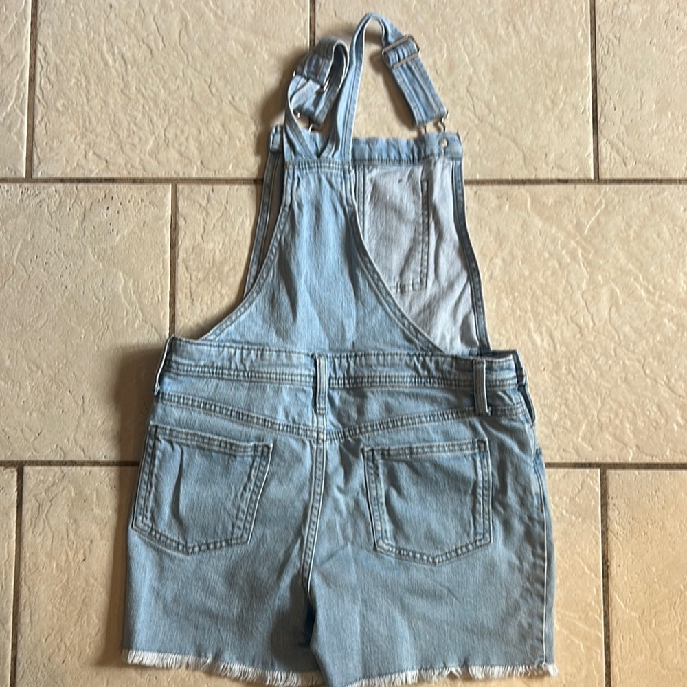 Cat & Jack Light Blue Denim Overalls - Picture 2 of 2